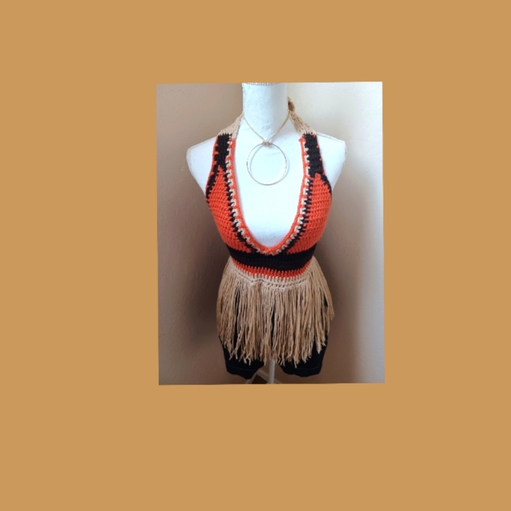 Fringe summer  top